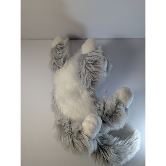 Ty Classic Lyric Cat Plush Gray White Long Hair Kitten 14” 2005 Soft Cuddly Toy - Picture 8 of 15